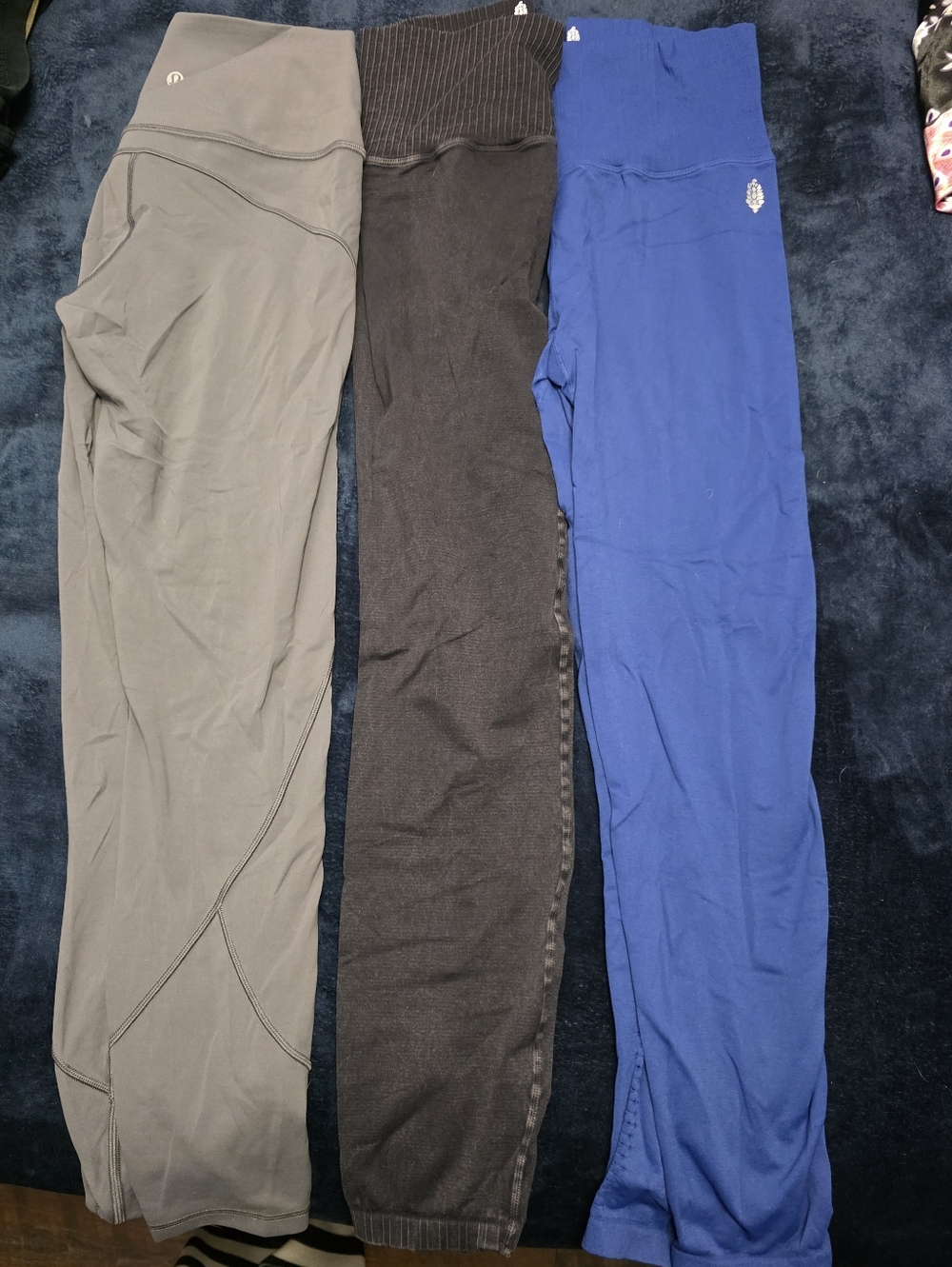 Three Athletic Leggings Bundle 1- Lululemon 2- Free People Movement
